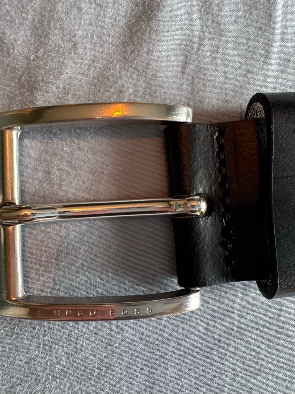 Hugo Boss Leather Dress Belt Men's 40"